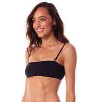 ISLANDER BANDEAU TOP BLACK