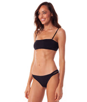 ISLANDER BANDEAU TOP BLACK