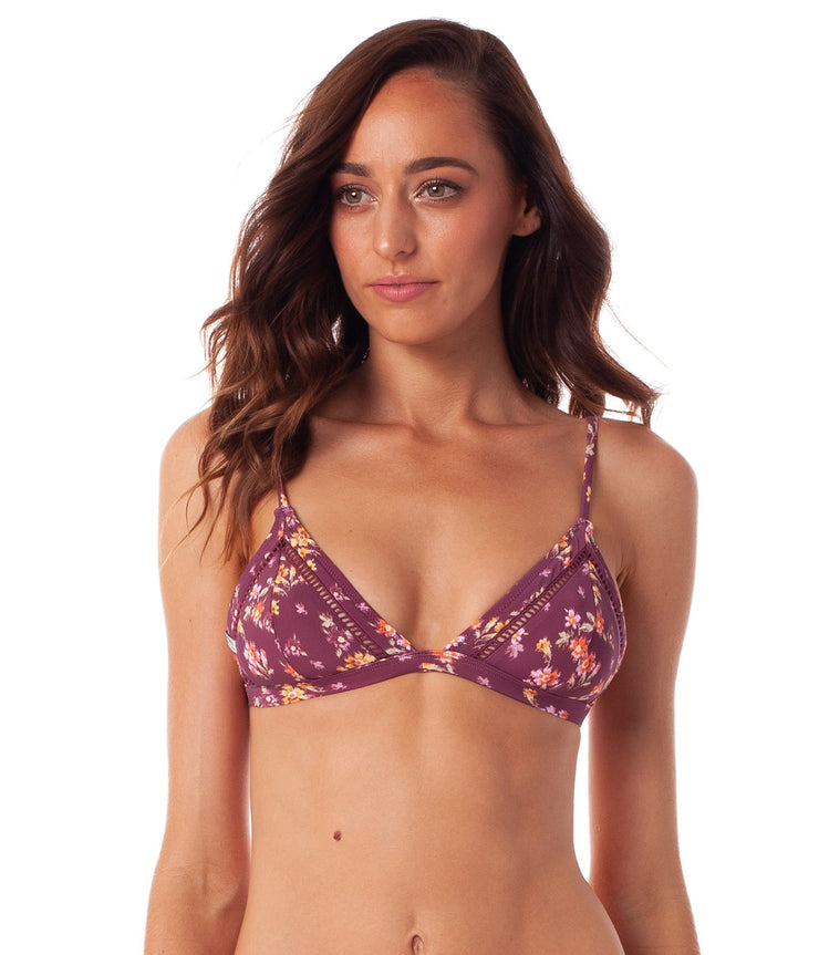 BAJA BRALETTE TOP PLUM