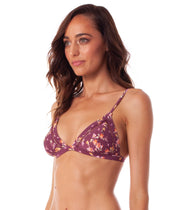 BAJA BRALETTE TOP PLUM