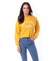 GOOD VIBES PULLOVER SUNSHINE