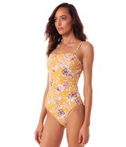 ANTIGUA BANDEAU ONEPIECE MUSTARD