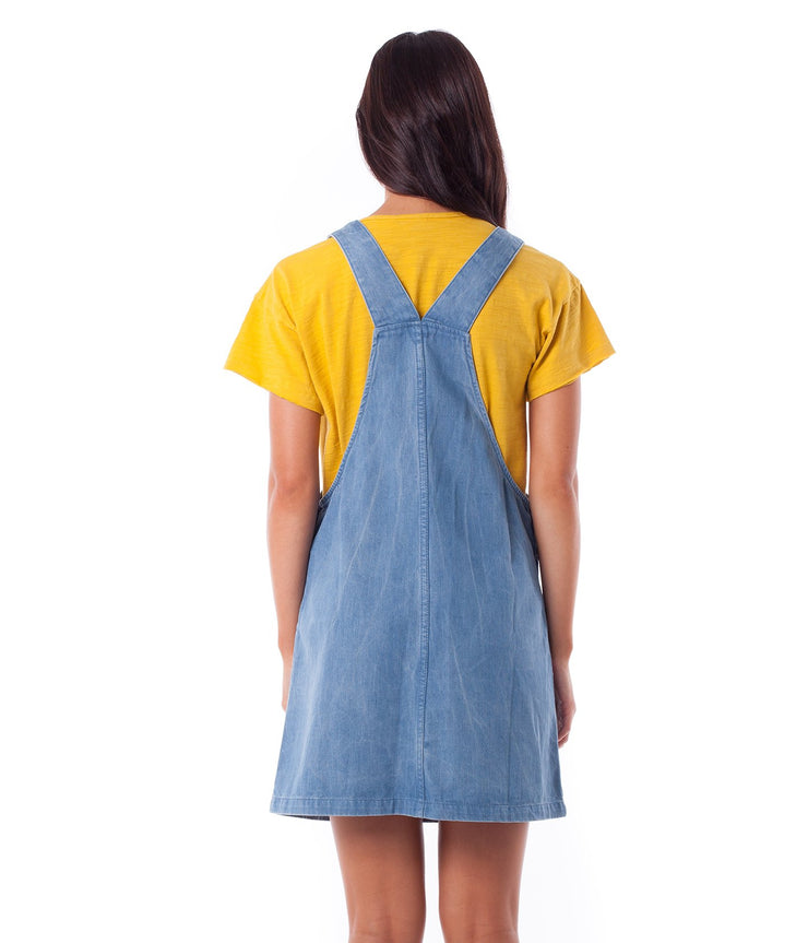 BROOKLYN PINAFORE DRESS DENIM