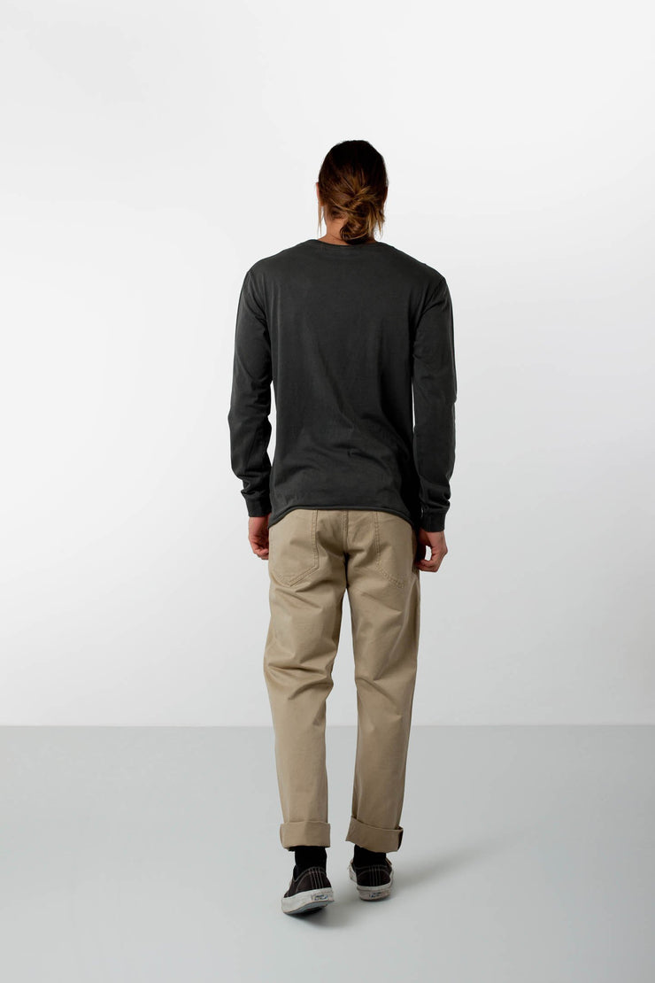 EVERYDAY WASH LS T-SHIRT CHARCOAL