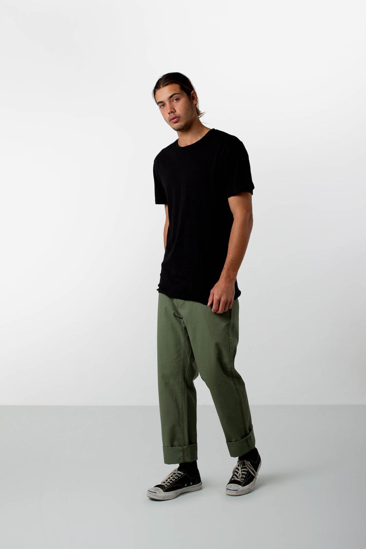 BASIC SLUB T-SHIRT BLACK