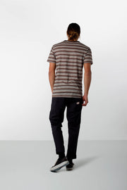 EVERYDAY STRIPE T-SHIRT PANAMA BROWN