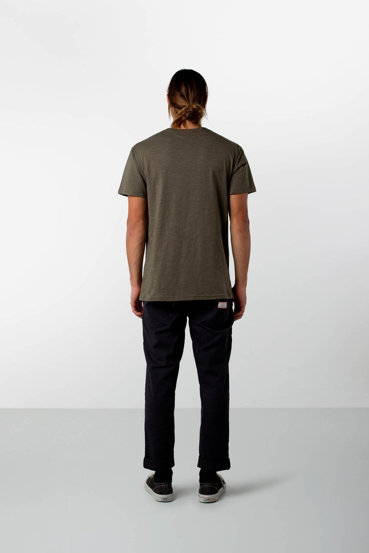 BASIC SLUB T-SHIRT OLIVE