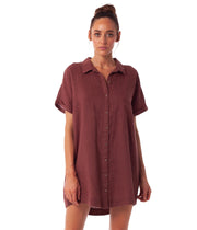 AMALFI DRESS BRANDY