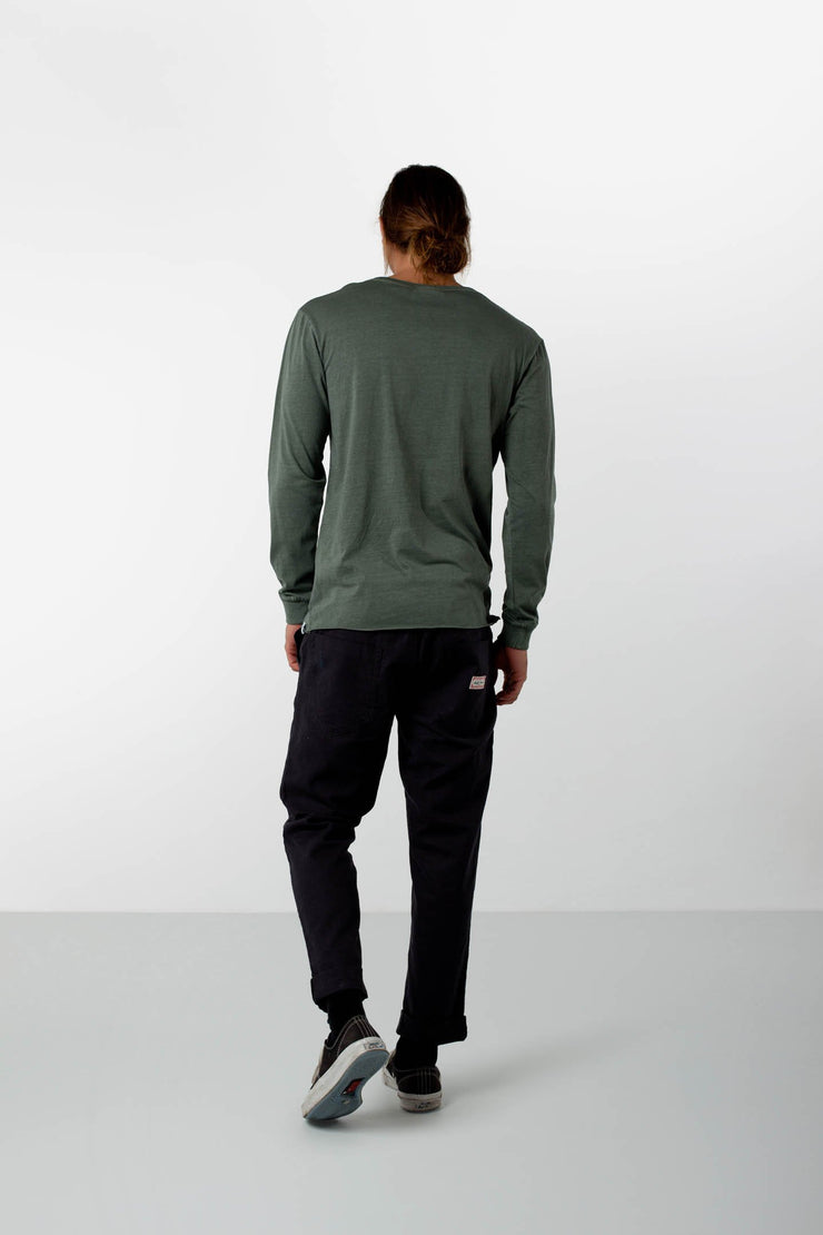 EVERYDAY WASH LS T-SHIRT OLIVE