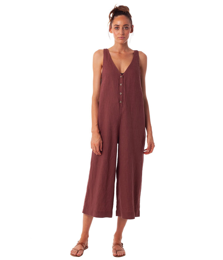 AMALFI JUMPSUIT BRANDY