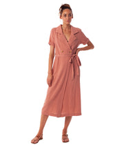 CAMILLE WRAP DRESS SUNBURN