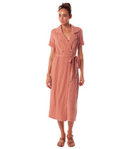 CAMILLE WRAP DRESS SUNBURN