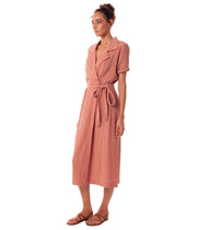 CAMILLE WRAP DRESS SUNBURN