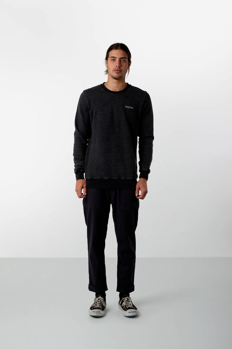 WASHED OUT PULLOVER DUSTED CHARCOAL