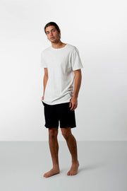 LINEN BUNKER WALKSHORT BLACK