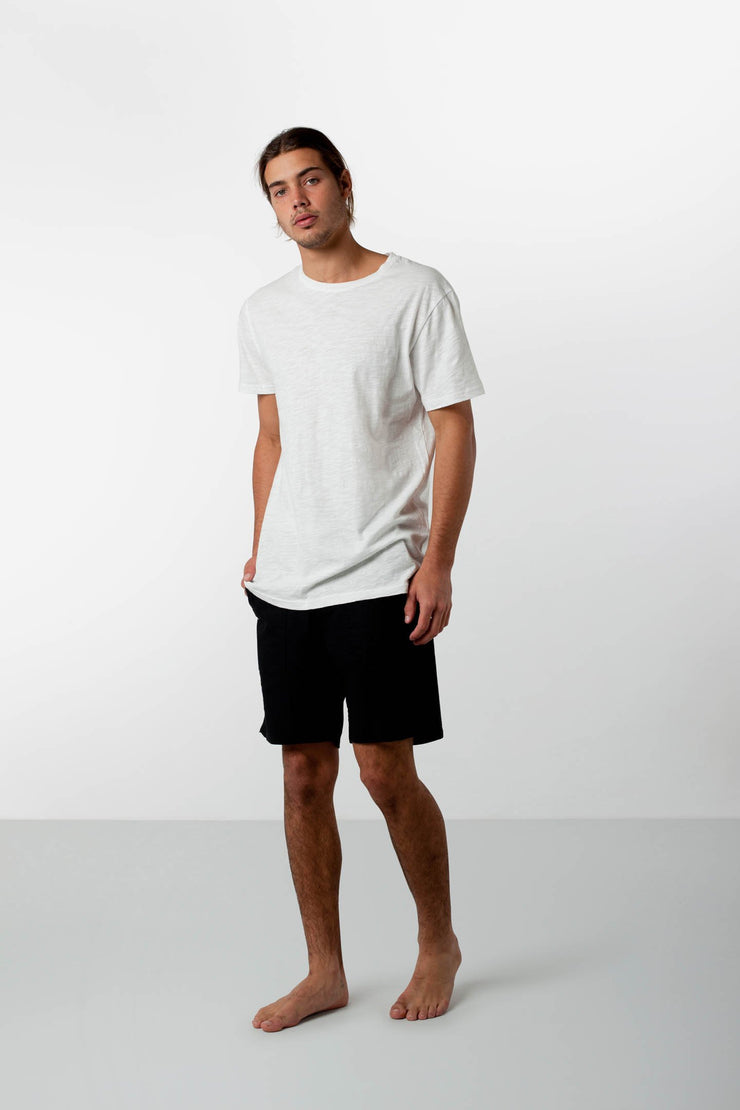 LINEN BUNKER WALKSHORT BLACK