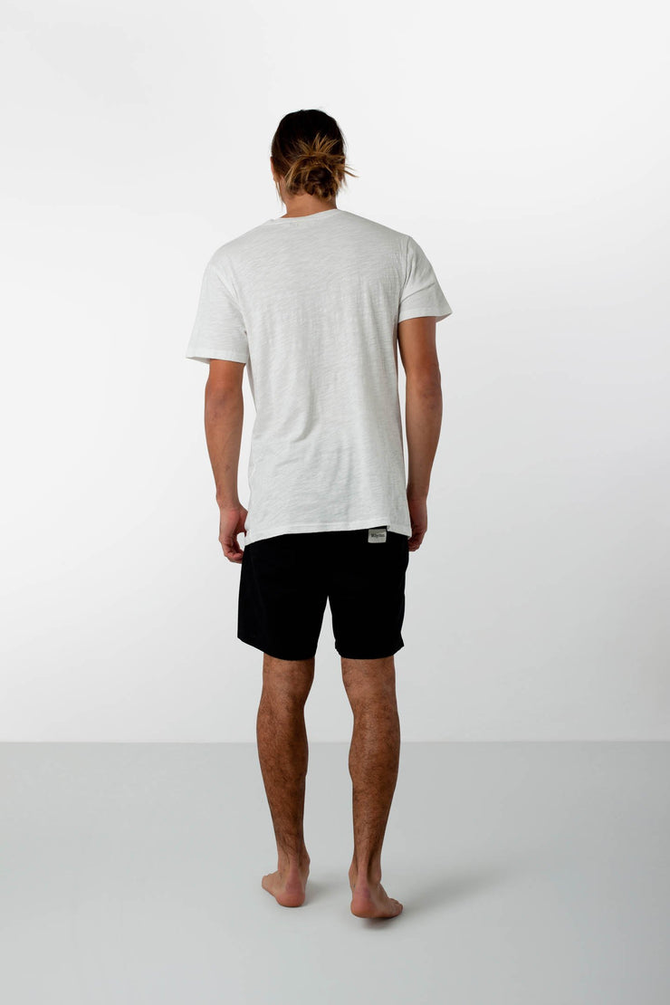 LINEN BUNKER WALKSHORT BLACK