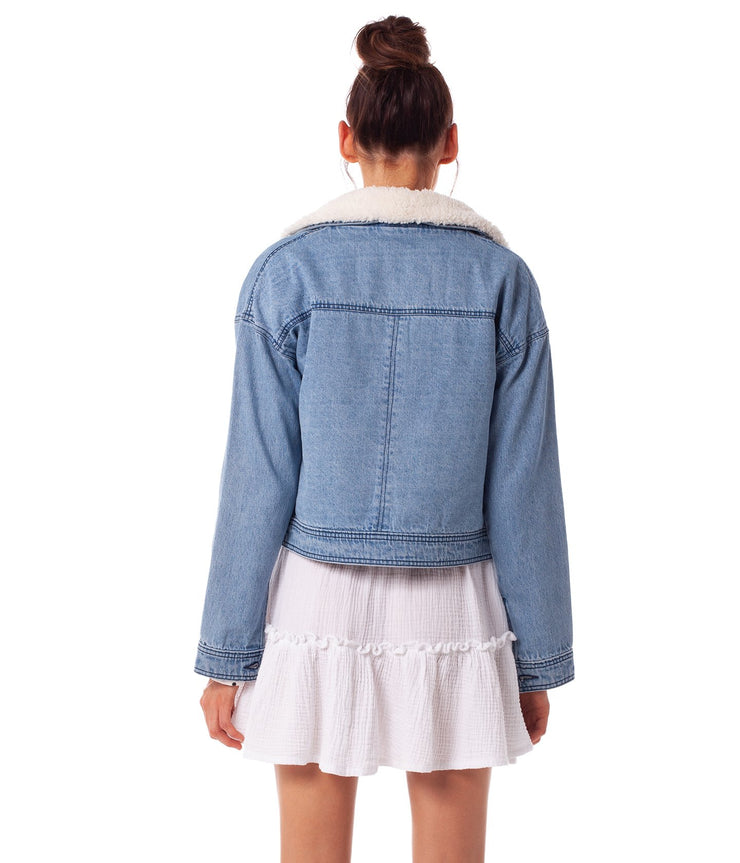 CHARLESTON JACKET MID WASH DENIM