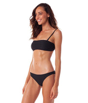 MALDIVES BANDEAU TOP BLACK