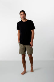 LINEN BUNKER WALKSHORT OLIVE