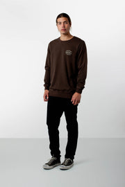 WASHED OUT PULLOVER VINTAGE BROWN