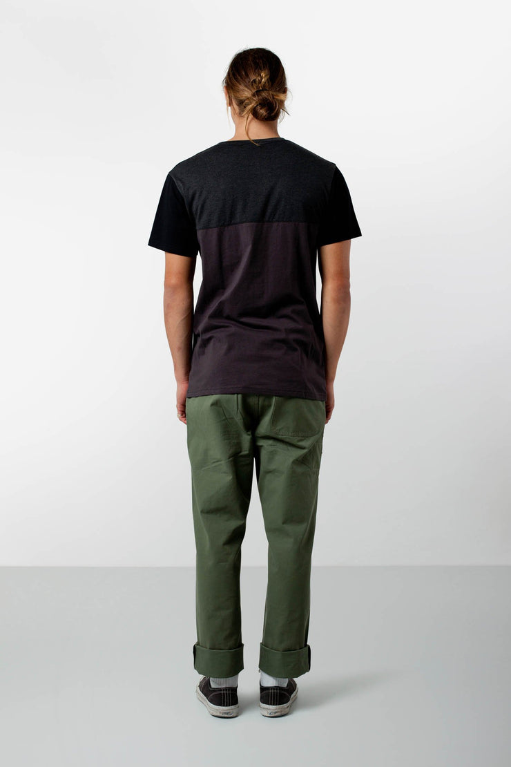 COMMUNE T-SHIRT CHARCOAL / BLACK