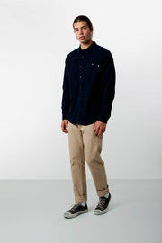 CORDUROY LS SHIRT DARK NAVY