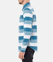 BOSTON STRIPE LS SHIRT BLUE