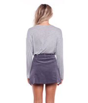 MY V LS TEE GREY MARLE