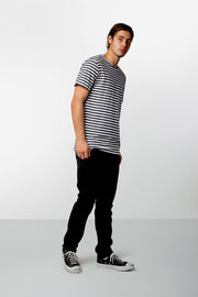 EVERYDAY STRIPE T-SHIRT CLASSIC CHARCOAL