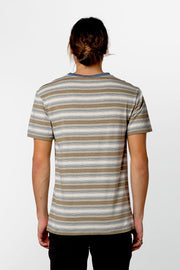 EVERYDAY STRIPE T-SHIRT DUSTED OLIVE