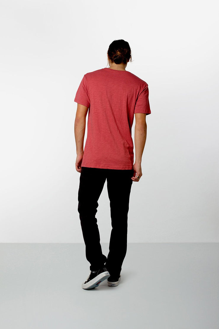 FLAG T-SHIRT DUSTED RED