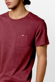 EVERYDAY WASH T-SHIRT DUSTED RED