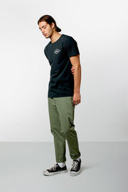 LABEL T-SHIRT BURNT BLACK