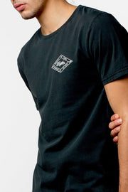 LABEL T-SHIRT BURNT BLACK
