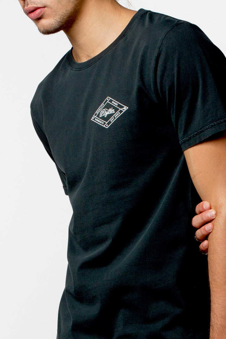 LABEL T-SHIRT BURNT BLACK