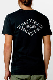 LABEL T-SHIRT BURNT BLACK