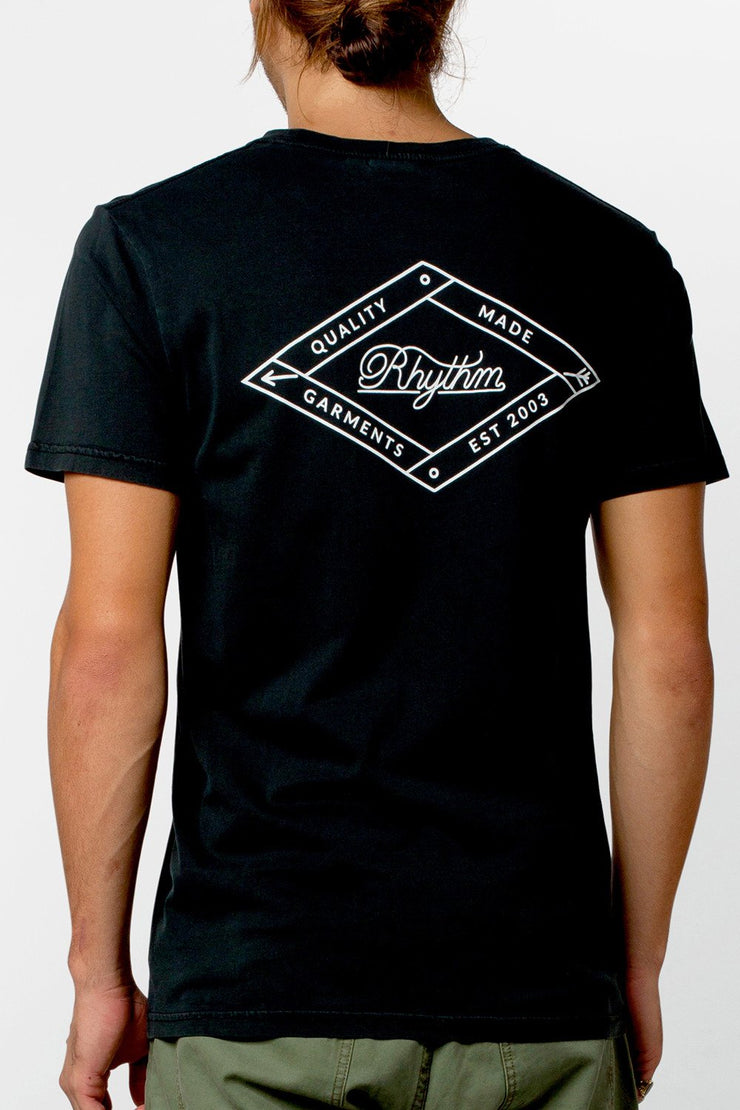 LABEL T-SHIRT BURNT BLACK