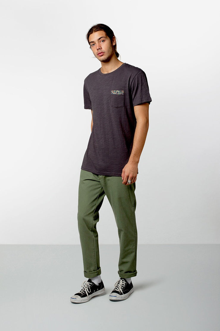 TRIM T-SHIRT CHARCOAL