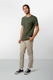 POCKET T-SHIRT DUSTED OLIVE