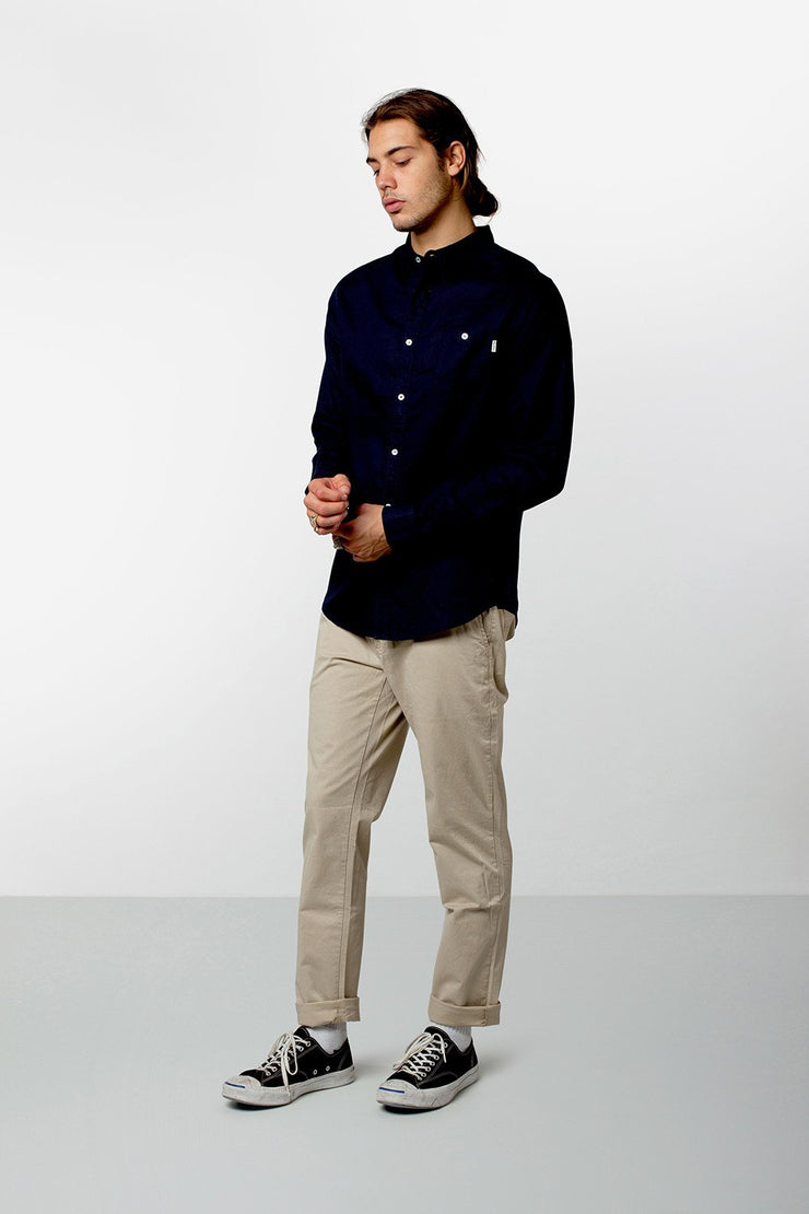 APARTMENT LS SHIRT DARK NAVY