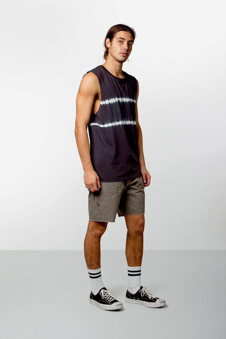 DOS STRIPE TANK BLACK