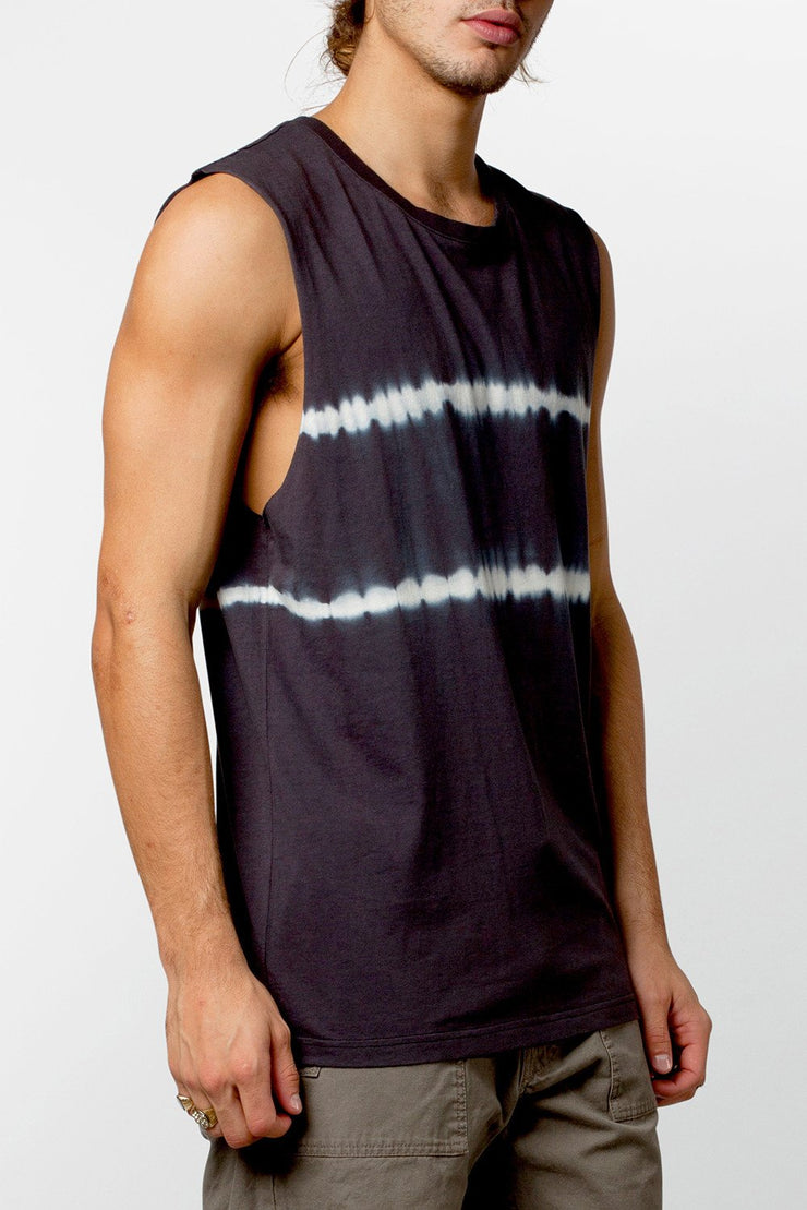 DOS STRIPE TANK BLACK