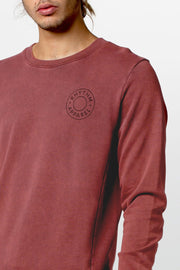 WASHED OUT PULLOVER VINTAGE RED