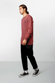 WASHED OUT PULLOVER VINTAGE RED