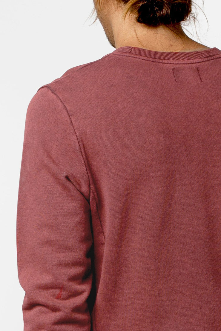 WASHED OUT PULLOVER VINTAGE RED