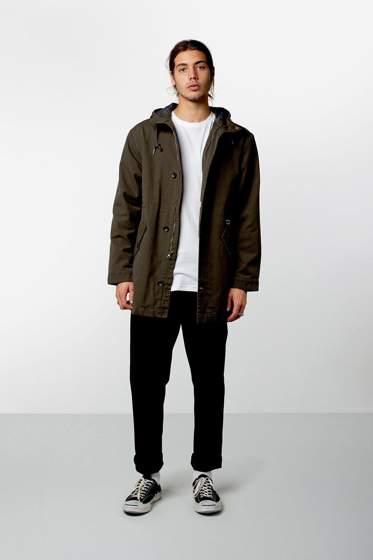 NEVERMIND JACKET DARK OLIVE