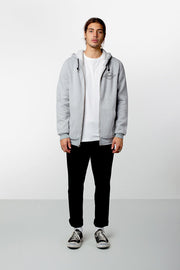 LABEL HOOD GREY MARLE