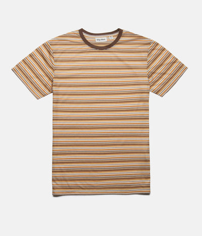 EVERYDAY STRIPE T-SHIRT ALMOND
