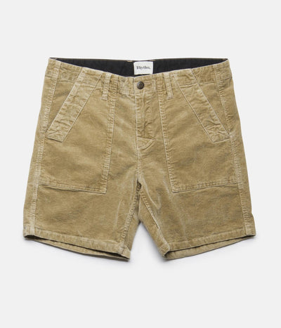 CORDUROY BUNKER WALKSHORT ALMOND
